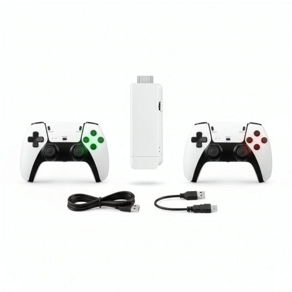 M15 4K Game Stick TV Video Game Console 64G Built-in 20000 Games Retro Handheld Game Player With Wireless Gamepad Controller